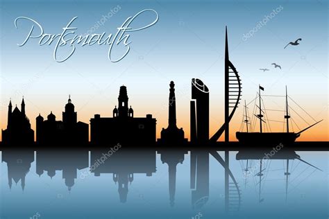 Portsmouth UK skyline Stock Vector Image by ©I.Petrovic #93707944