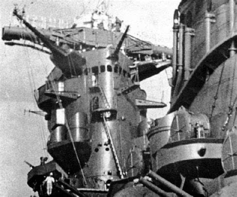 Yamato Class Tower Bridge Backside Battleship Ijn Yamato Imperial