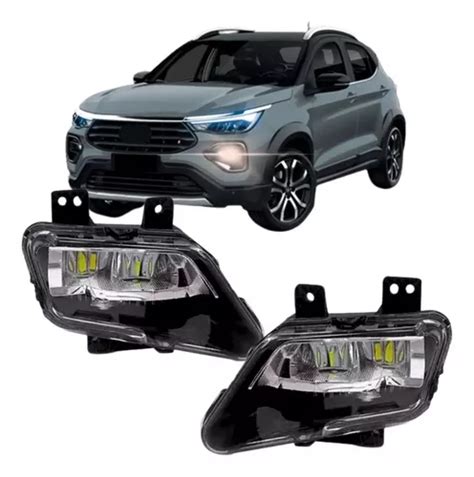 Par Farol Milha Auxiliar Fiat Pulse Led Frete Gr Tis