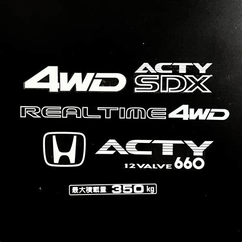 Honda Acty Decals Oem Kei Truck Stickers Jdm Mini Truck Graphics