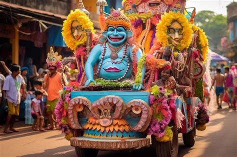 Premium Photo Carnival Celebrations Showcase Goan Culture In Margao Goa