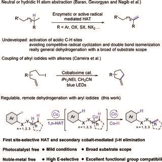 Dehydrogenation strategies for alkene synthesis | Download Scientific ...