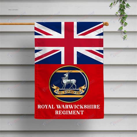 Royal Warwickshire Regiment Flag Ironclad Shield