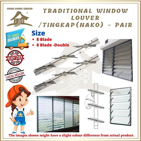 Traditional Naco Aluminium Window Louver Local Louver Naco Single