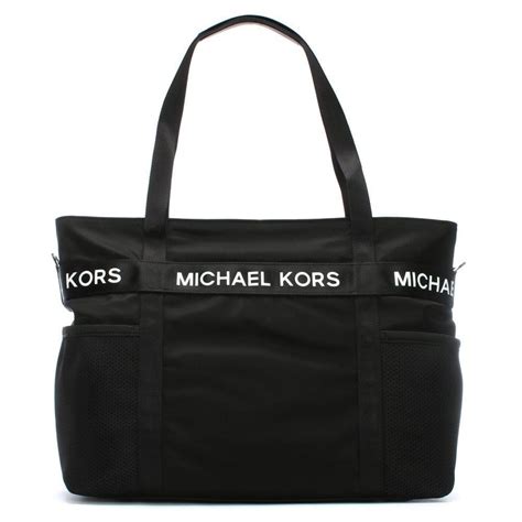 Michael Kors Synthetic Large Michael Black Nylon Tote Bag Lyst