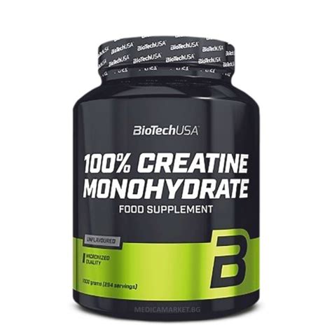 BIOTECH USA 100% CREATINE MONOHYDRATE 1000 гр. | Atlas.bg