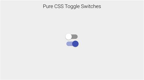 Css3 Only Material Design Toggle Switch