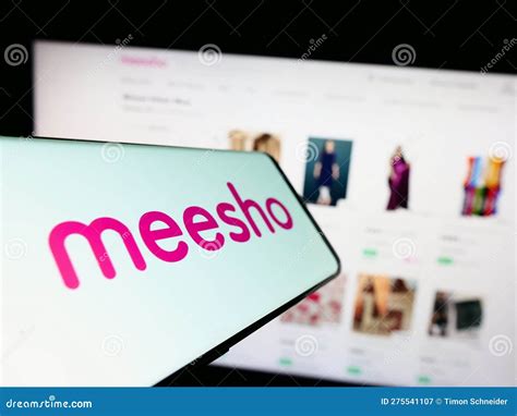 Smartphone With Logo Of Indian E Commerce Company Meesho On Screen In