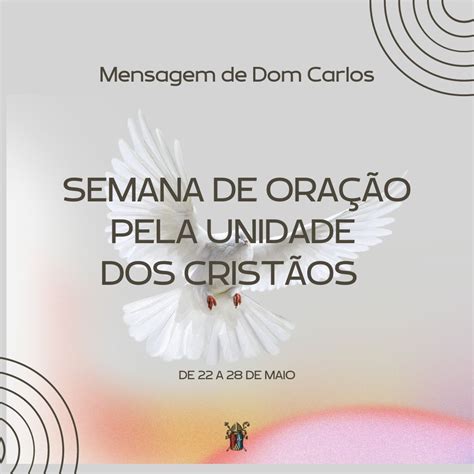 Semana De Ora O Pela Unidade Dos Crist Os Diocese De Apucarana