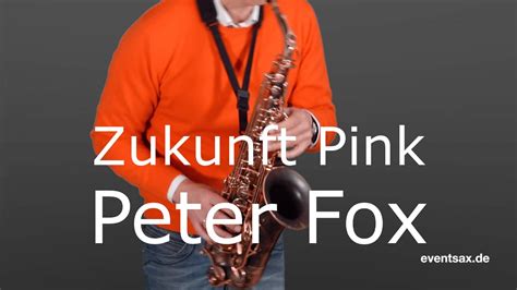 ZUKUNFT PINK PETER FOX SAXOPHONE COVER EVENTSAXOPHONIST THOMAS