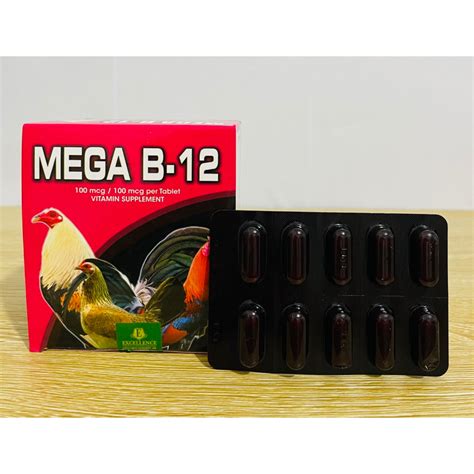 Mega B12 Blister Of 10 Tablets Increase Bo Iron Supplement For Chickens Shopee Malaysia