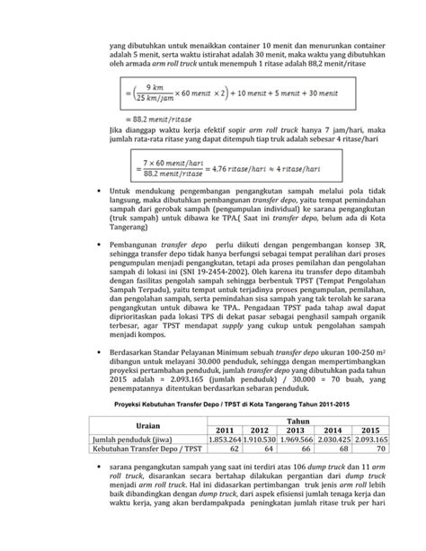 Rencana Pengelolaan Sampah Kota Tangerang Pdf