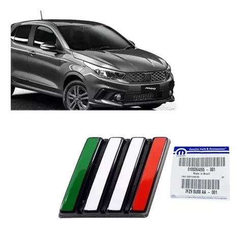 Emblema Grade Radiador Fiat Argo Cronos Italia Parcelamento