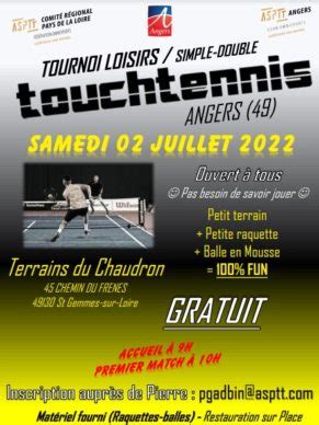 Tournoi R Gional De Touchtennis Angers Asptt Le Mans