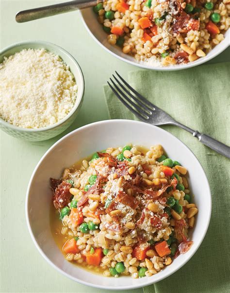 Barley Risotto With Peas Carrots Fresh Herbs Recipe