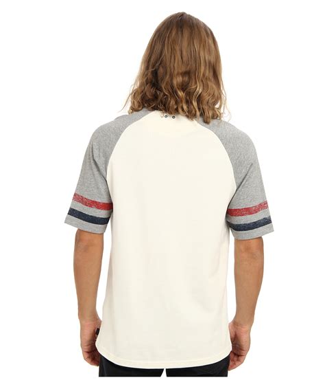 Lyst Converse Short Sleeve Baseball Raglan Tee In Red For Men