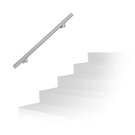 Main Courante En Inox Cm Rampe Escalier Mural Balustrade D Acier