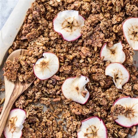 Apple Cinnamon Granola Gluten Free Vegan Salted Plains