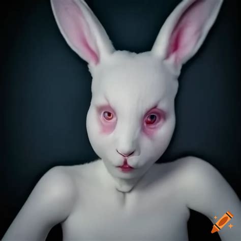 Humanoid rabbit with unique ears on Craiyon