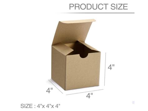 10x10x10 Box, Kraft Paper Box, 10cm X 10cm X 10cm Cardboard Box, Eco ...