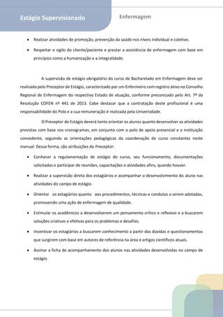 Manual De Est Gio Supervisionado Obrigat Rio Enfermagem Pdf