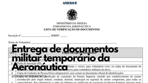 Entrega De Documentos Para Tempor Rio Da Aeron Utica Aprenda Como