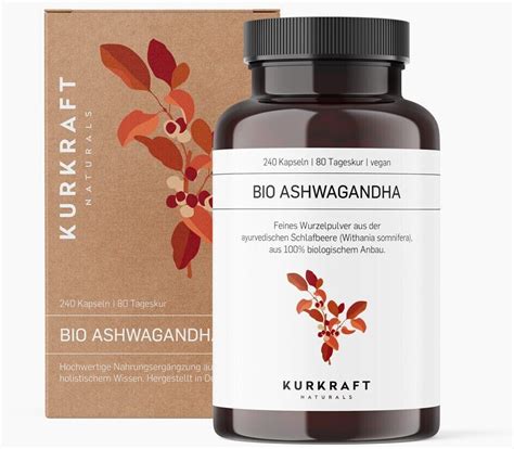 Kurkraft Naturals Bio Ashwagandha Kapseln 240 Stk Ab 23 90