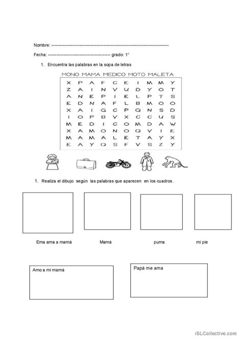 evaluacion consonantes m y p Français FLE fiches pedagogiques pdf doc