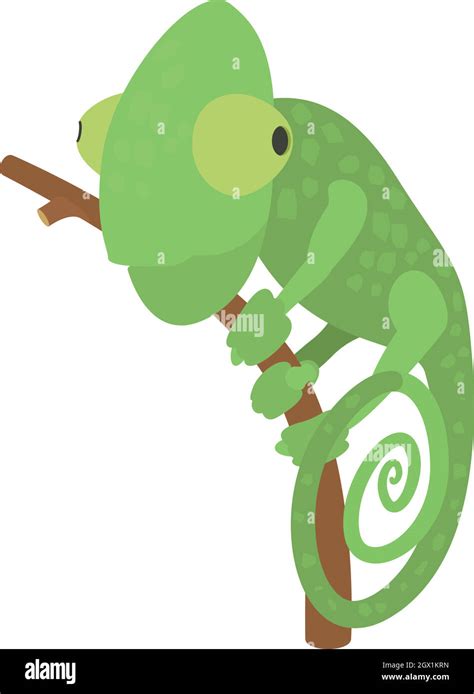 Chameleon Icon Cartoon Style Stock Vector Image Art Alamy