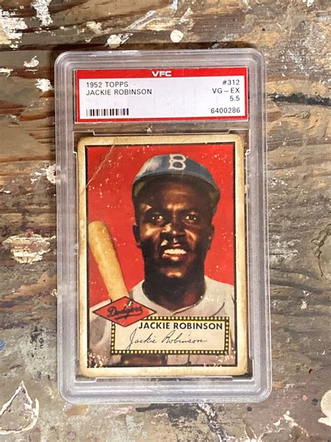 1952 Topps Jackie Robinson 312 Vintage Older Reprint Etsy