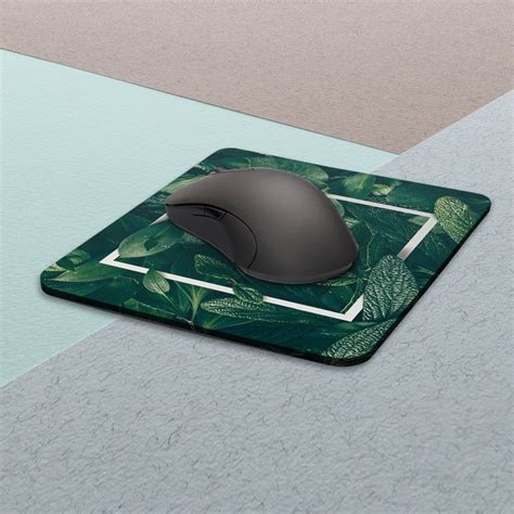 Mousepad Modern Green Floral Skin Mousepad Leaves Mouse Mat | Etsy