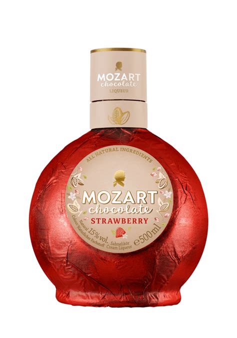 Mozart White Chocolate Strawberry Likör 15 Vol 50cl Österreich