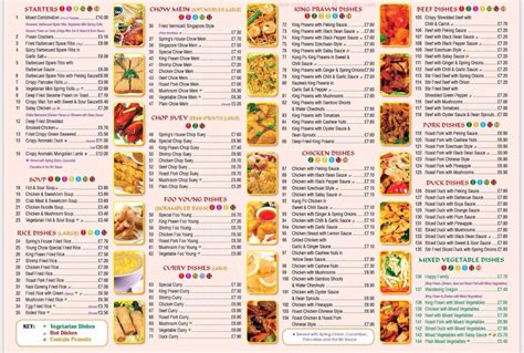 Menu At Spring Chinese Fast Food Lincoln