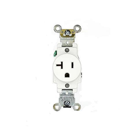 Leviton Industrial Grade Heavy Duty Self Grounding Single Outlet