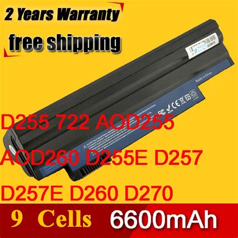 Mah Battery For Acer Aspire One D Aod Aod D E