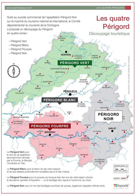 Voyage à travers les quatre couleurs du Périgord