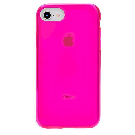 Neon Pink Clear iPhone Case – VelvetCaviar.com