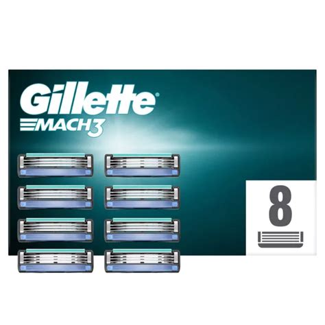 Gillette Mach Recharges De Lames De Rasoir Pour Homme Unit S Con Ues