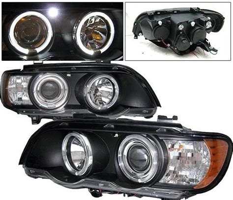 BMW X5 4 Car Option LED Dual Halo Projector Headlights - Black - LP ...