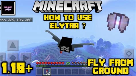 Minecraft Pe How To Use Elytra How To Fly From Ground Mcpe 118