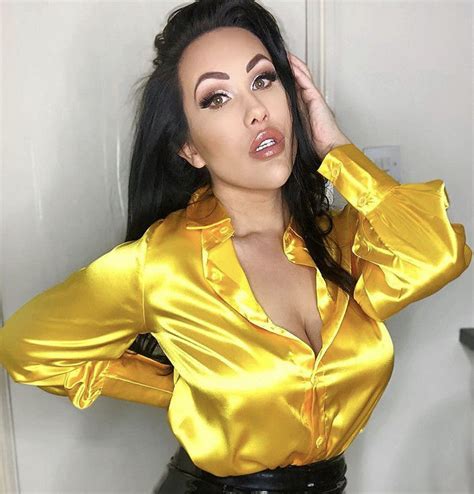 Latex Skirt Pleather Pants Satin Bluse Yellow Blouse Tights Outfit