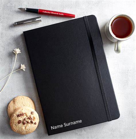 Name Hardback Engraved Notebook | Funky Pigeon