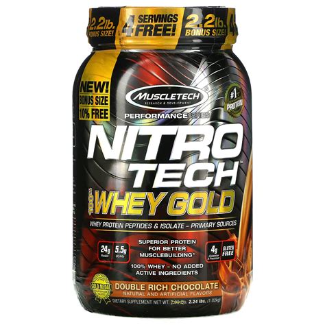 Muscletech Performance Series Nitro Tech 100 Whey Gold Double Rich