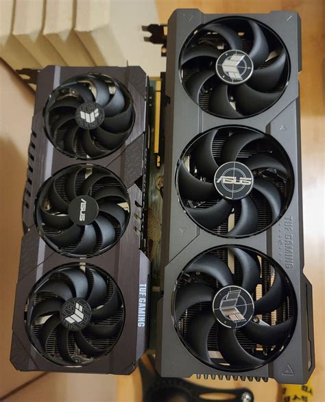 Asus TUF 3080 vs 4090 size comparison : r/sffpc