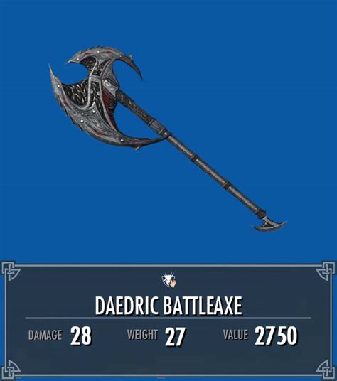 Daedric Battle Axe Skyrim