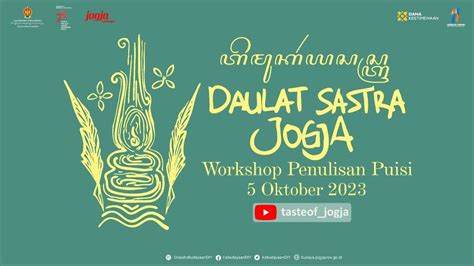 Temu Karya Sastra Daulat Sastra Jogja Workshop Penulisan Puisi