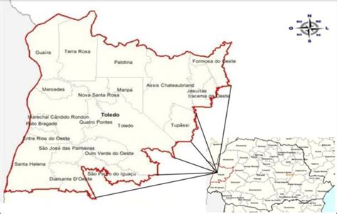 Munic Pios Que Comp E A Microrregi O De Toledo No Oeste Do Paran