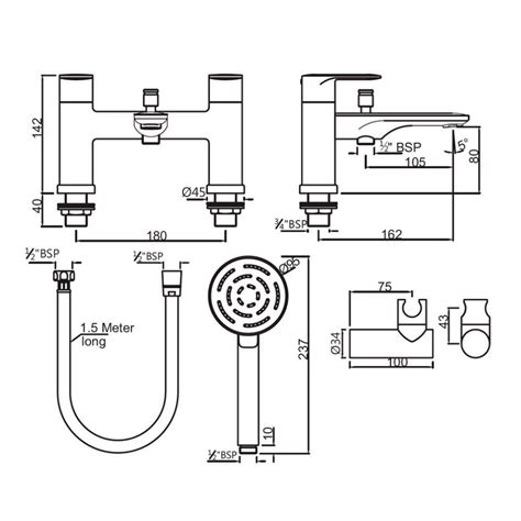 Jaquar Faucets Opal Prime H Type Bath And Shower Mixer With Shower Kit Jaquar Global