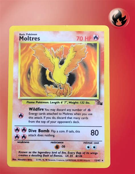 Moltres Fossil Holo Tcg Coleccionistas