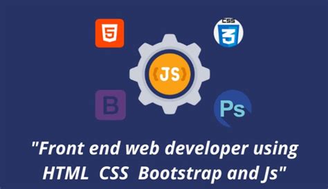 Be Your Front End Web Developer Using Html Css Bootstrap And Js By